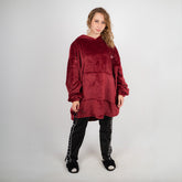 Maroon Blanket Hoodie